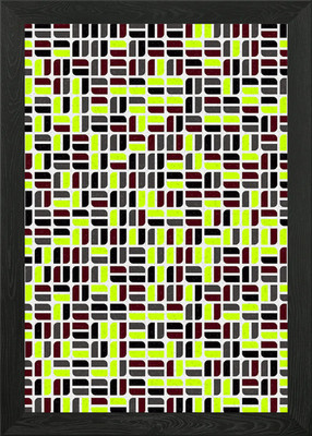 Geometrisches Muster NZ gerahmtes Wandbild Poster Leinwanddruck Bild