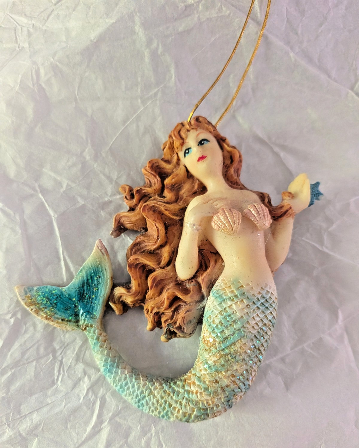 Mermaid Resin Ornament 3.5