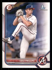 Cole Phillips 2022 Bowman Draft #BD-90 Atlanta Braves