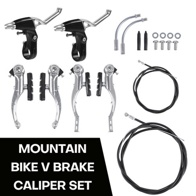 #ad Alloy Mountain Bike V Brake Set Front and Rear Cables Lever Caliper Set MTB BMX $12.89