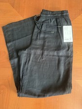 Athleta Retreat Linen Wide Leg Pant Women  s Medium Tall