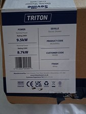 Triton Showers MOSV09SG 9.5kW Seville Universal Electric Shower White