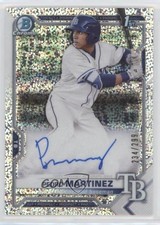 2021 Bowman Chrome Prospect Speckle Refractor 234/299 Pedro Martinez Auto 0l2