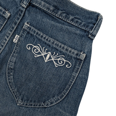 Vintage 80s Levi's White Tab Embroidered Jeans Juniors 5 (22x31) Retro USA 1981