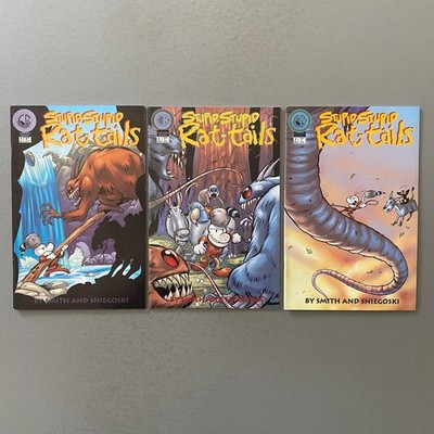 STUPID, STUPID RAT-TAILS 1-3 1 2 3 COMPLETE SERIES BONE (1999, CARTOON BOOKS)