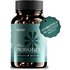 Bioma 3-in-1 Probiotics 60 Caps,Supports Dige...