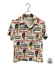 WACKO MARIA Nude Girl Tile Shirt Size: S White Men
