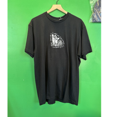 Supreme Eat Me Cat Graphic Black Cotton Pre-Shrunk Short Sleeve Men's T-Shirt L