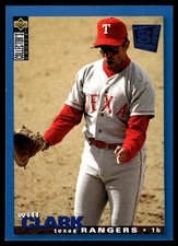 Will Clark 1995 Collector's Choice SE #184 Rangers MLB READ FREE SHIPPING