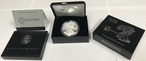 2025 Laser Engraved American Eagle One Ounce Silver Proof Coin w/ OGP Box & COA