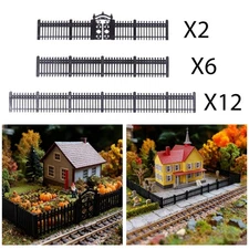 HO Scale Fences Gate Kit Scenery Accessories 1/87 Model Building Crafts for