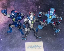 Mr Beast Lab Mutators Stealth Panther, Metallic, Iconic Action Figure Lot (3)