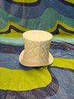 Vintage Fenton White Milk Glass Top Hat Daisy & Button Design