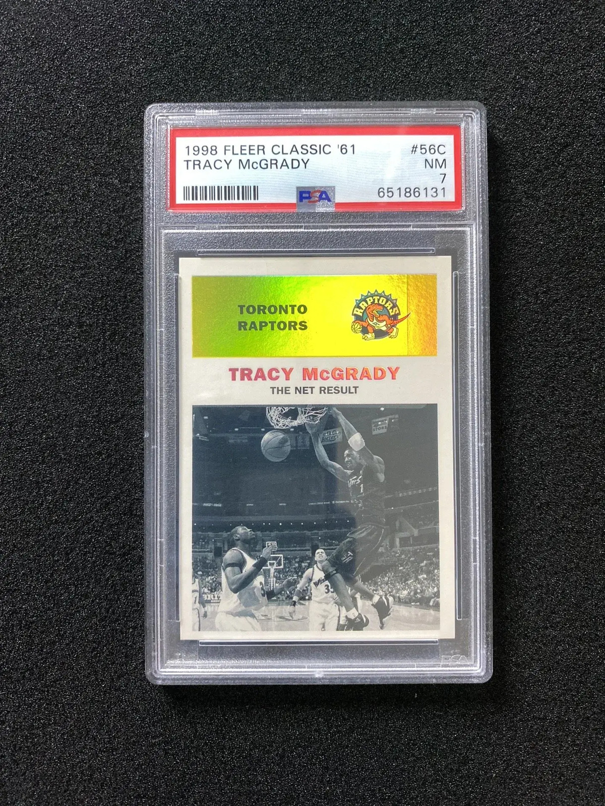 1998-99 Fleer Classic '61 #56C Tracy McGrady 16 /61 Raptors PSA 7 IR37