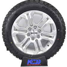 20 New Gmc Sierra Yukon Silver Oem Wheels Rims Tires 27555r20 Rt Tires