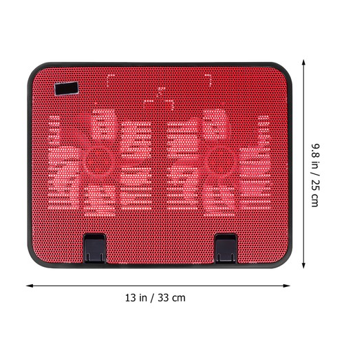 14 Inch Notebook-Kühler Laptop-Lüfter Aus Metallblech Laptop-Kühlkissen - 第 6/12 張圖片