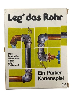 LEG DAS ROHR Kartenspiel Parker Klempner Spiel Top rar Vintage Komplett - Bild 1 von 3