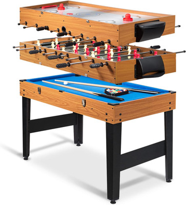 48'' 3-in-1 Multi Game Table: Foosball, Pool & Slide Hockey for Family Fun
