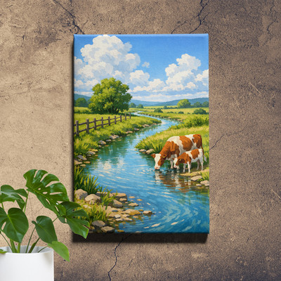 Countryside Creek Landscape Wall Art