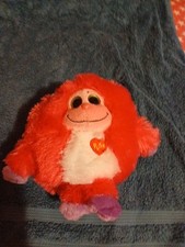 Trixie Monstez Ty ~Luv Me~pink plush stuffed animal 6” 2012 makes noise EUC