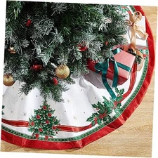  Home Fashions Villeroy & Boch Toy's Delight Holiday Christmas Tree Skirt, 