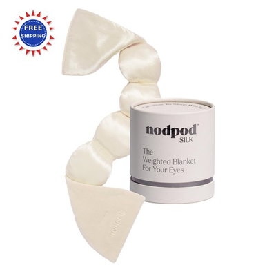 #ad Nodpod Mineralized Silk Gentle Pressure Sleep Mask Strap Free Light Blocking $94.99