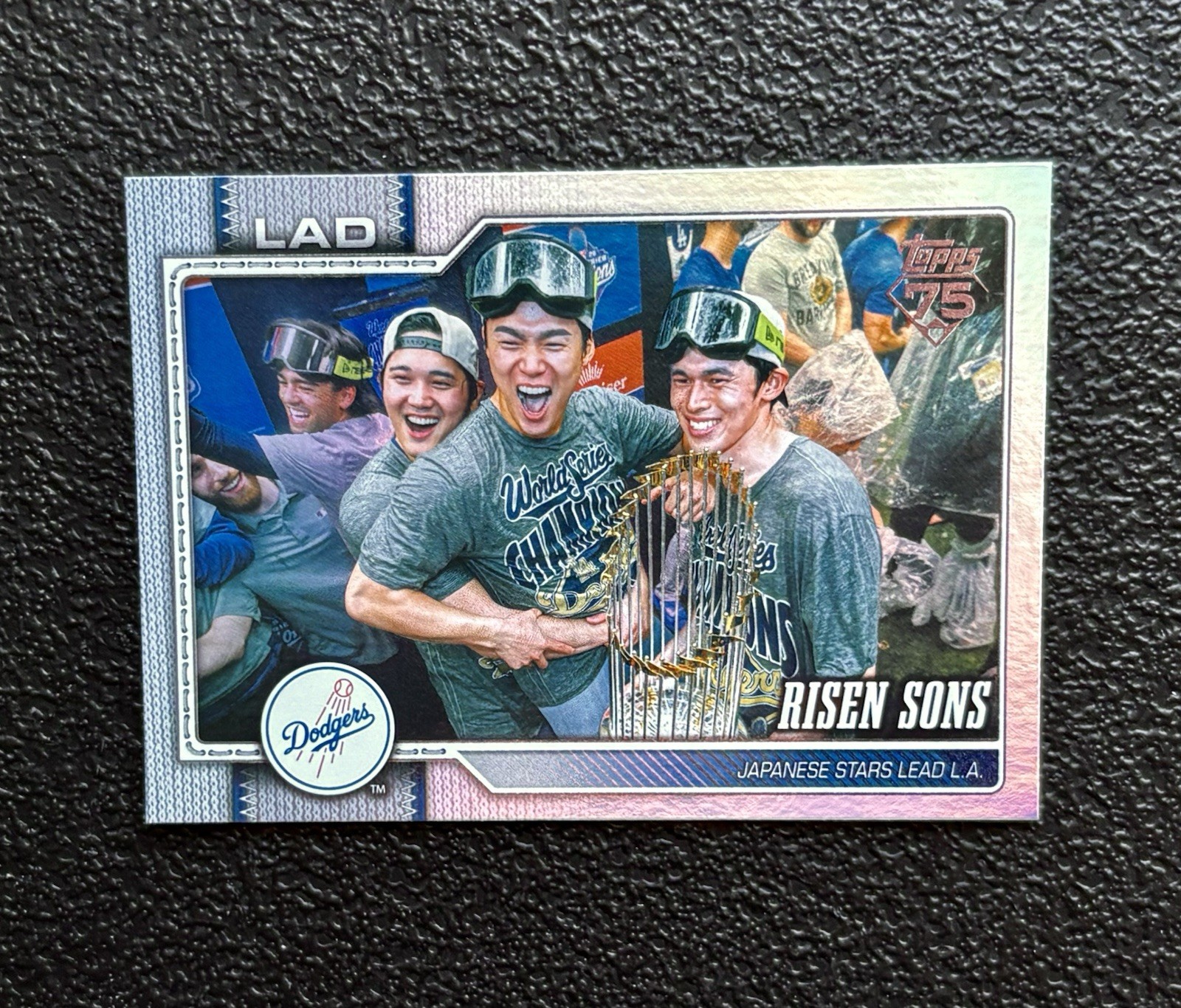 2026 Topps Series RISEN SONS Ohtani, Yamamoto & Sasaki Rainbow Foil #642 Dodgers