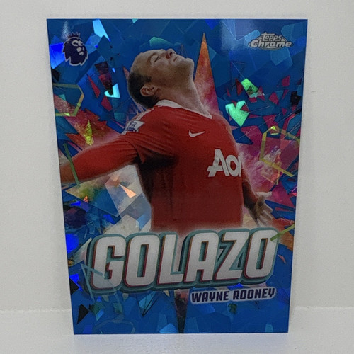 Wayne Rooney [Sapphire] #GZ-11 2026 Topps Chrome Premier League Golazo card