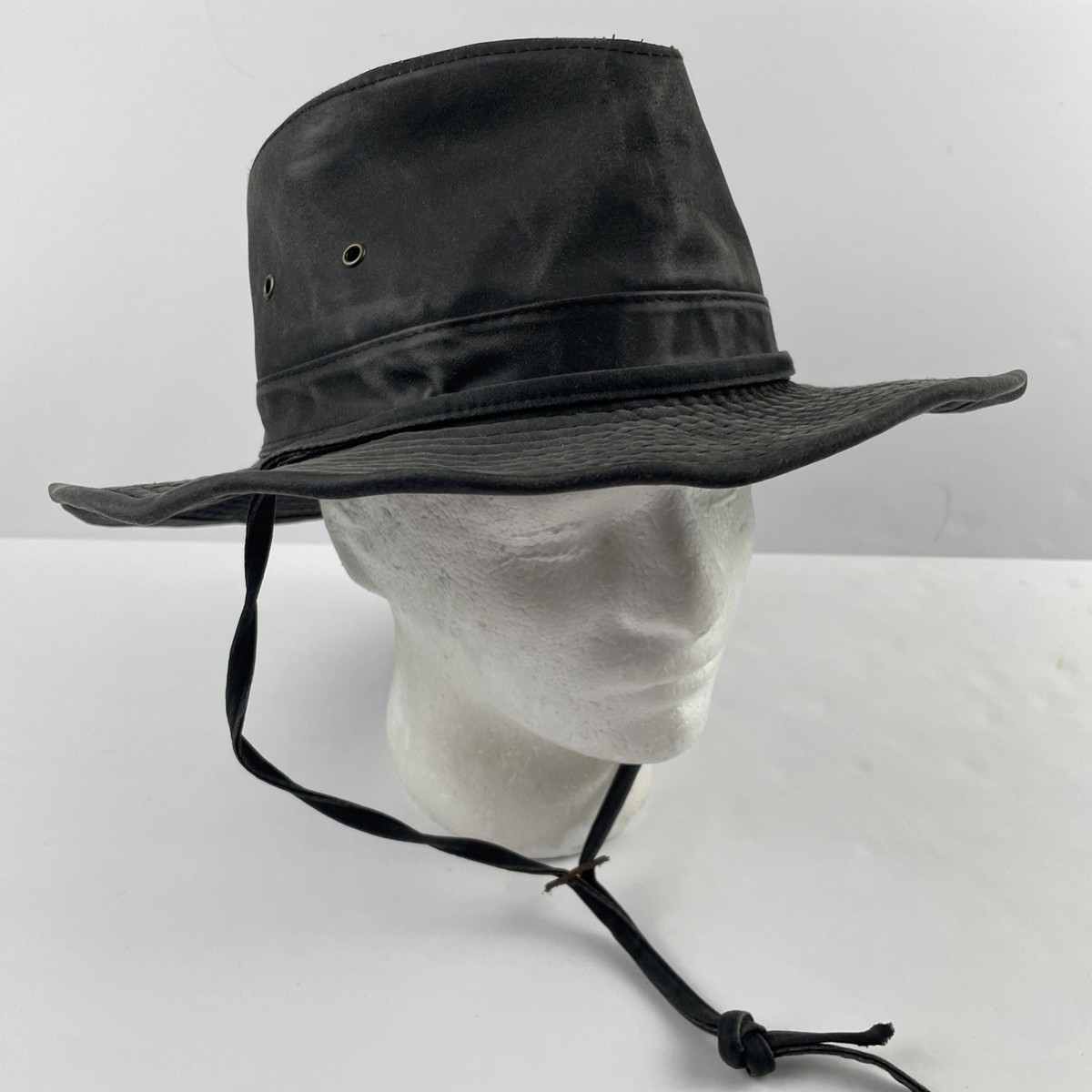 Weathered Cotton Dorfman Pacific Indiana Jones Hat Dorfman Pacific