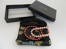 Honora Pearl Bracelet x 2 pink And Red