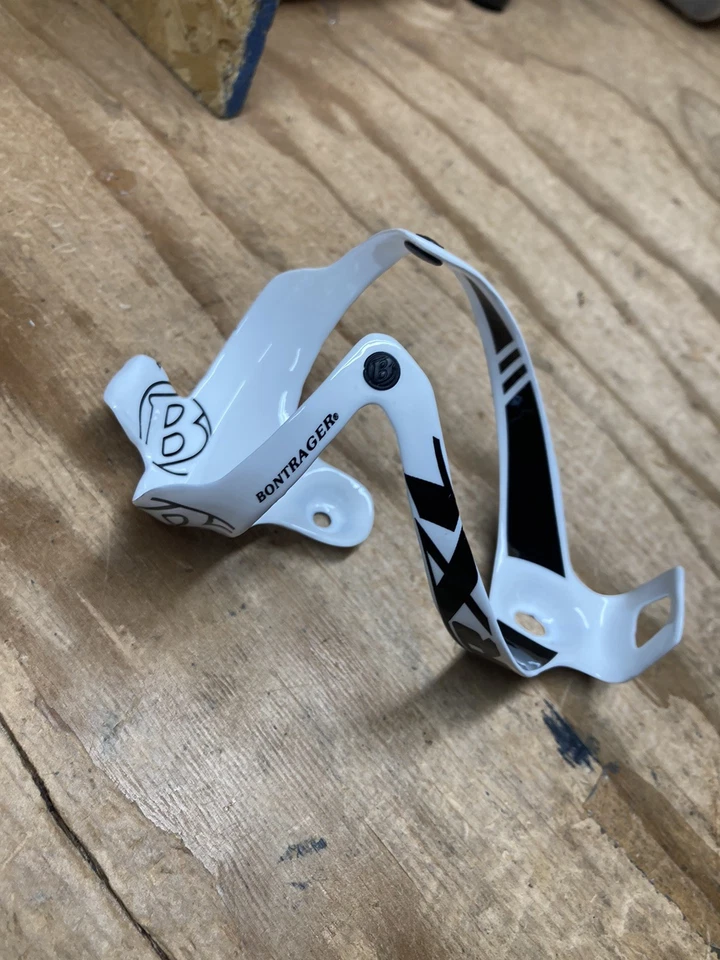 Blanco Bontrager RXL fibra de carbono botella de agua jaula race x lite xxx brillante Foto 3 de 4