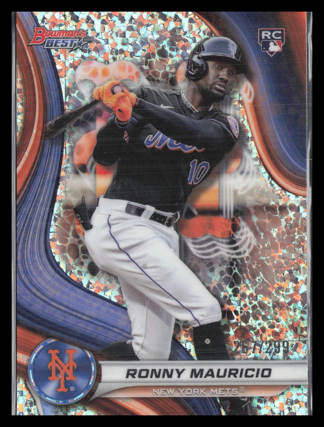 2024 Bowman's Best #41 Ronny Mauricio Mini-Diamond Refractors #/299