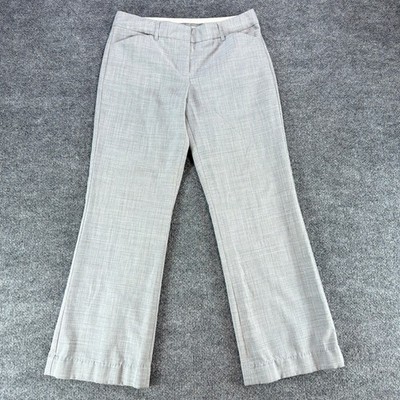Express Design Studio Editor Gray Dress Pants Women 4R Straight Leg Professional