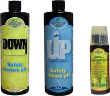 pH Control Kit with pH Up and Down for Stability, 16 oz Bottles, 4 oz Sample ...