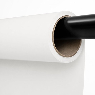 Arctic White Seamless Photography Background Paper for Photoshoot, 53''x16.4'