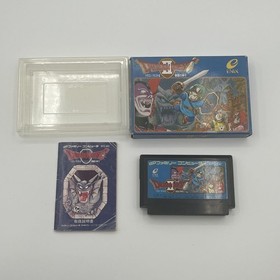 ☆Operation confirmed☆Dragon Quest Enix Famicom software numbering title set box