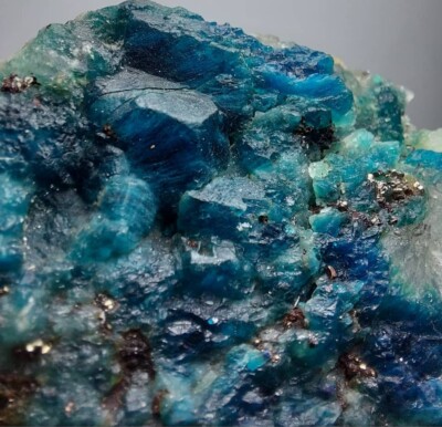 147-Gram Full Terminated Top Green and Blue Hauyne Crystal On Matrix From Afg