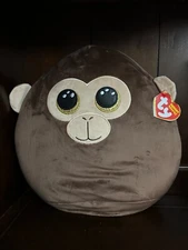Beanie Boos Squish-a-Boo - Dunston the Brown Monkey 14"