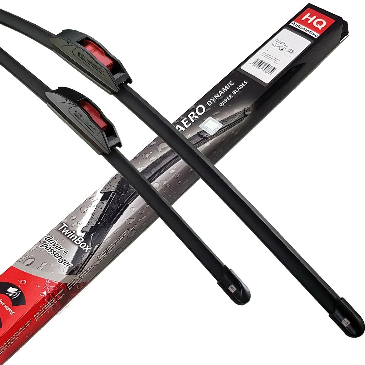 VANS Due spazzole tergicristallo anteriori senza telaio HQ Aero Dynamic AD02 421 Twin Box AR603S