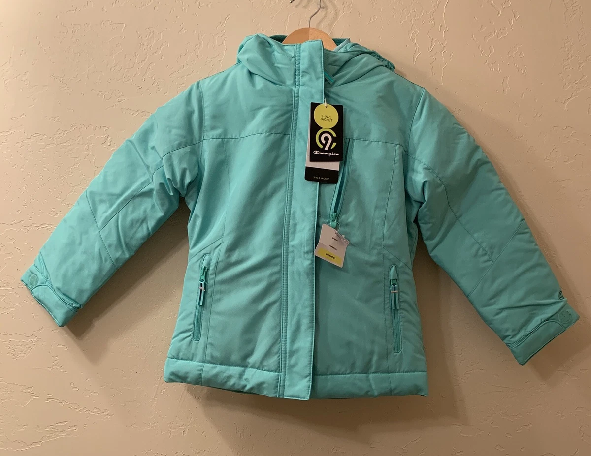 CHAMPION C9 3-IN-1 WINTER COAT WATER RESISTANT REMOVEABLE LINER CHILD 4-5  XS | eBay