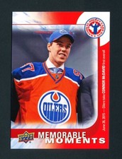 2015 UD HOCKEY CONNOR McDAVID ROOKIE CARD MEMORABLE MOMENTS MINT FREE SHIPPING