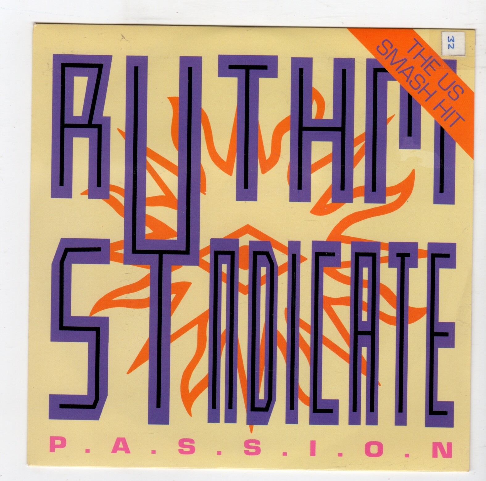 (R931) Rythm Syndicate, Passion - 1991 - 7 inch vinyl