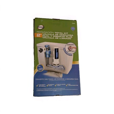 Danco Water Saving Toilet Total Repair Kit Dual Flush Valve Fits 1.6 to 3.5 GPF