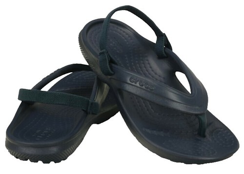 Crocs Yukon Sport LiteRide Flip Flops Sandles Mens Navy Blue  display picture 1