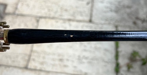 Ombrello vintage Luxor nylon manico perloide ombrello bastone anni 40 - Foto 10 di 13