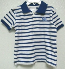NCAA Kentucky Wildcats Small KU Logo Stripe Golf Shirt 2 Feet Ahead #136STRIPES