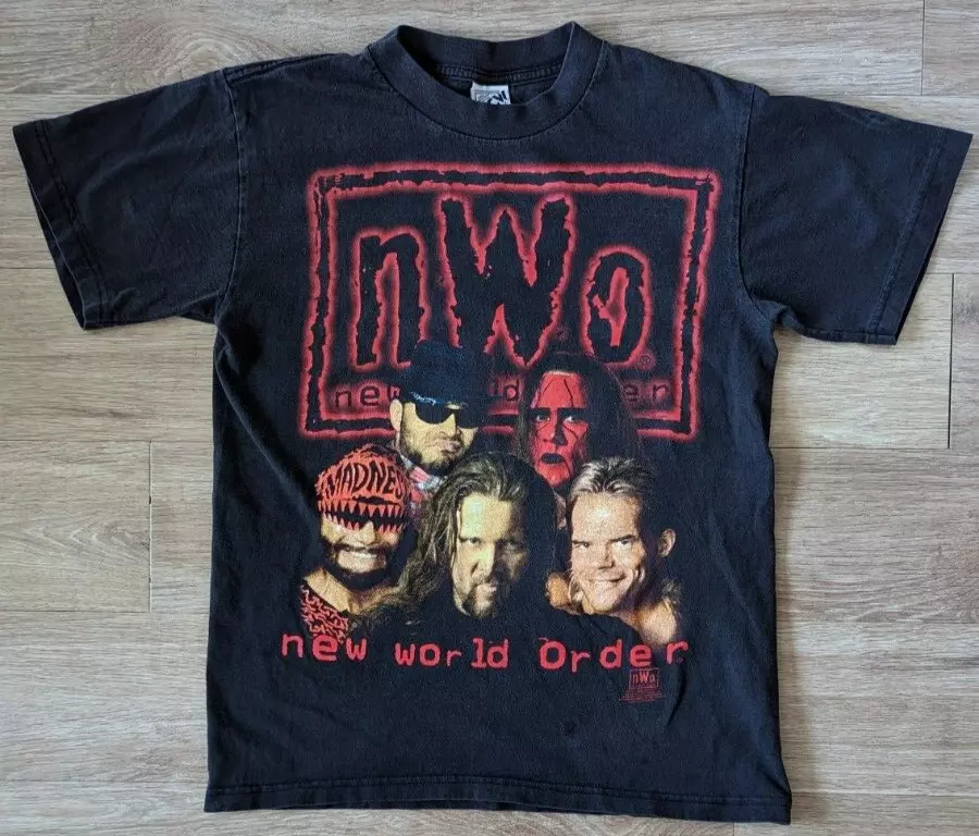 NWO Wolfpac WCW Vintage Tshirt Medium Macho Man WWE WWF New World Order
