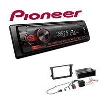 Pioneer 1-DIN Autoradio Usb Aux Android Set FüR Seat Leon 2009-2012 Schwarz