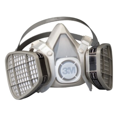 3M Disposable Half Face Respirator Facepiece Mask Organic Vapor Protection SMALL
