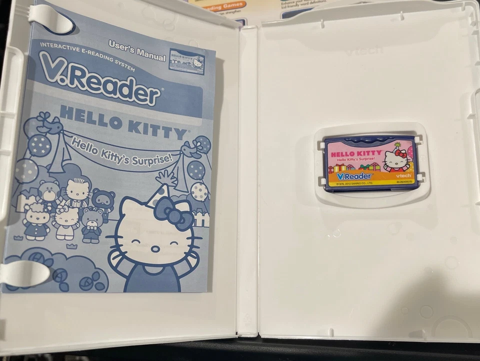 VTECH V.Reader 2 Game Lot Disney Princess, Hello Kitty Ages 3-5 - Image 4 of 4